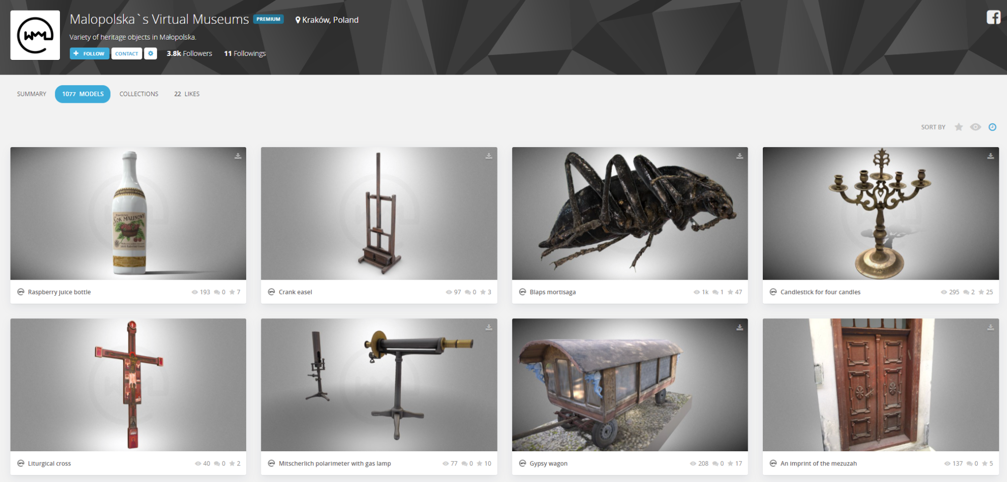 1000 FREE 3D models thanks to the Maloposka Museum! 