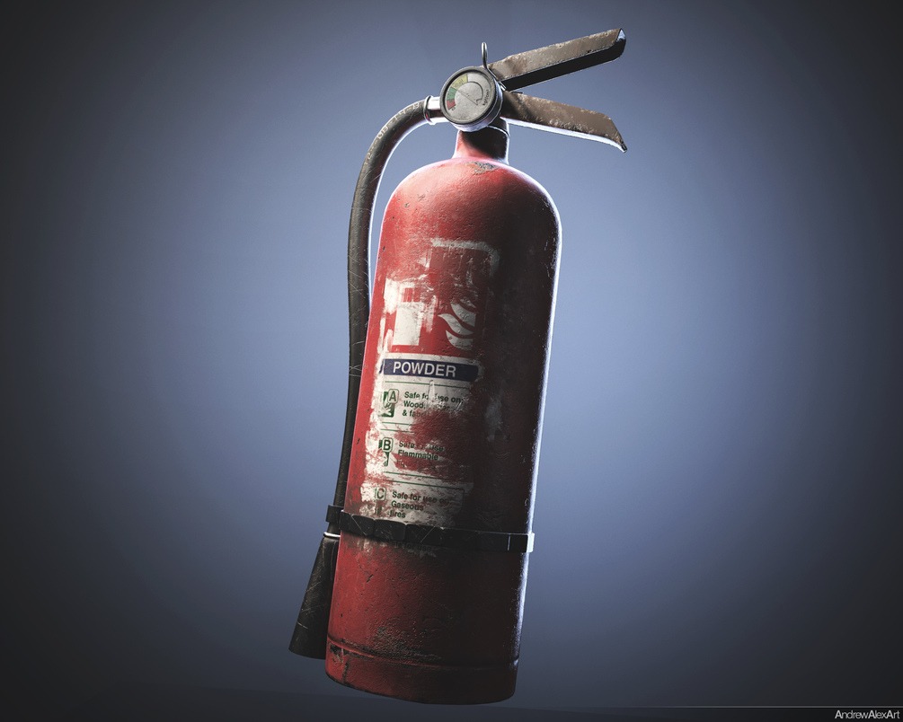 FREE 3D model of a fire extinguisher