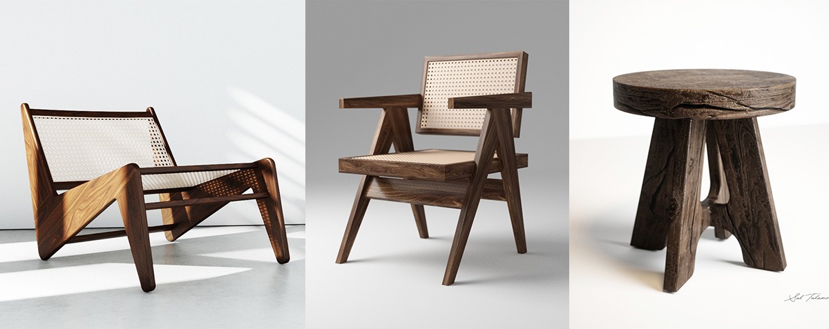 3 set models by Sal Talamo